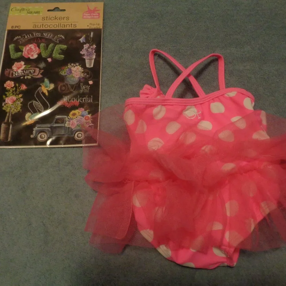 BALLETCORE PRETTY STICKERS & BABY TUTU SUIT LOT
